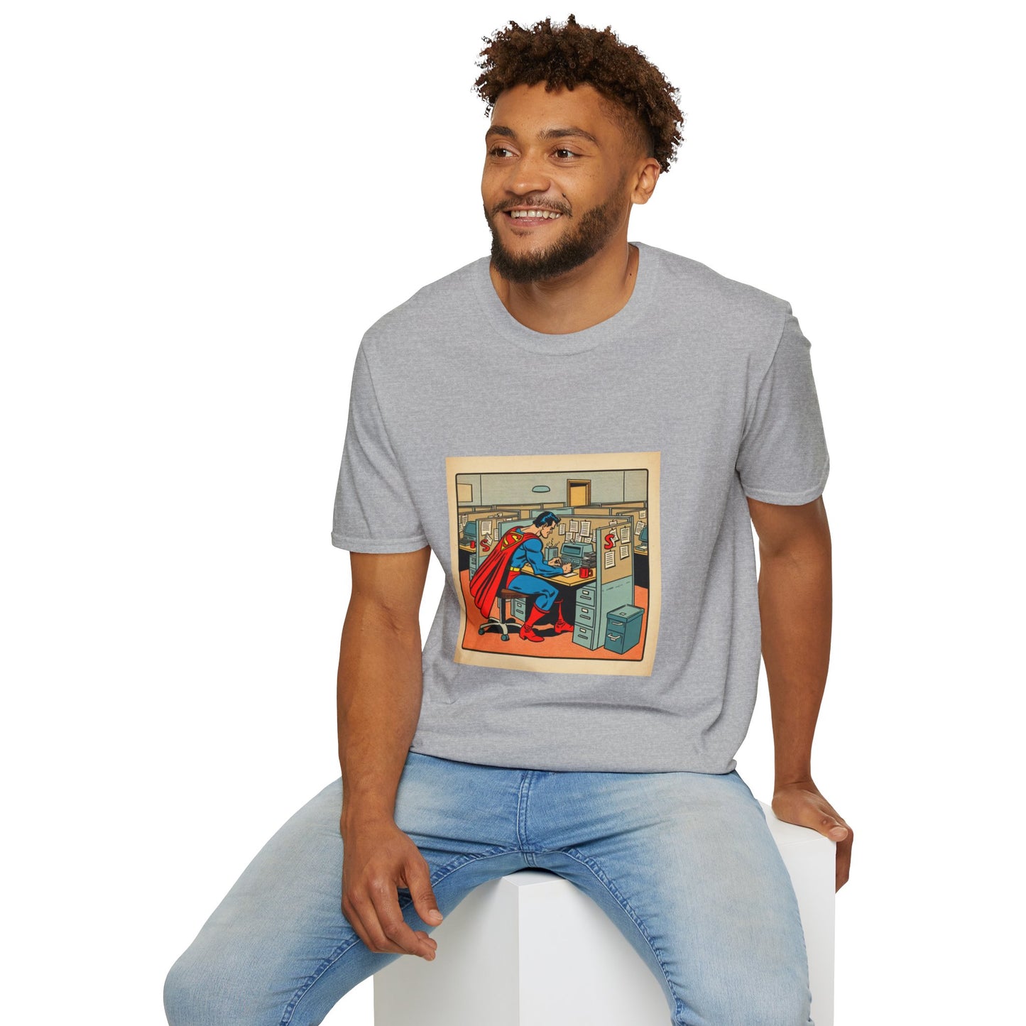 Superman at Cubicle T-Shirt