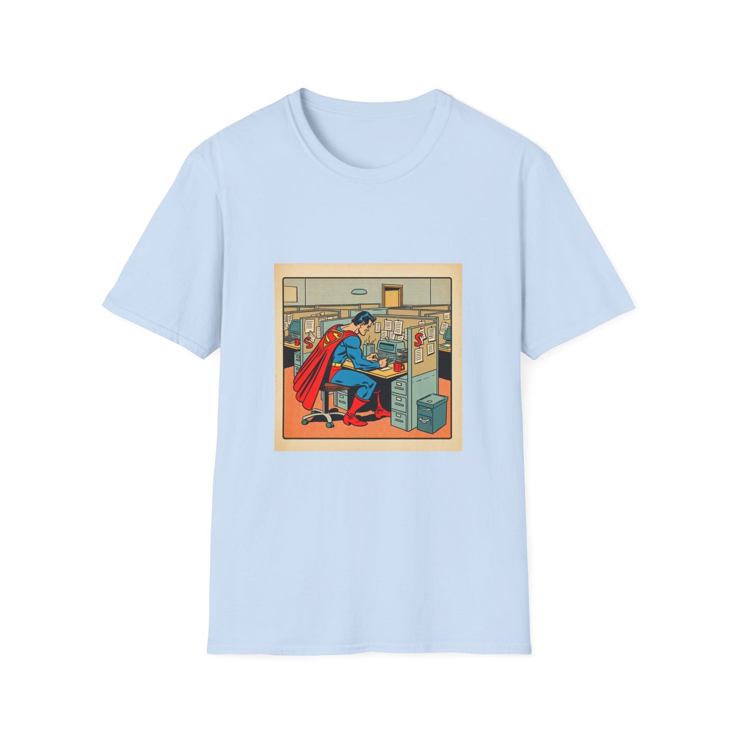 Superman at Cubicle T-Shirt