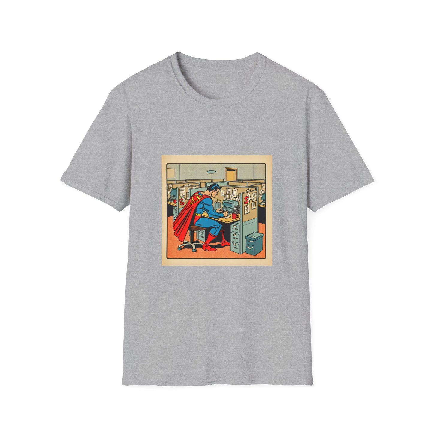 Superman at Cubicle T-Shirt